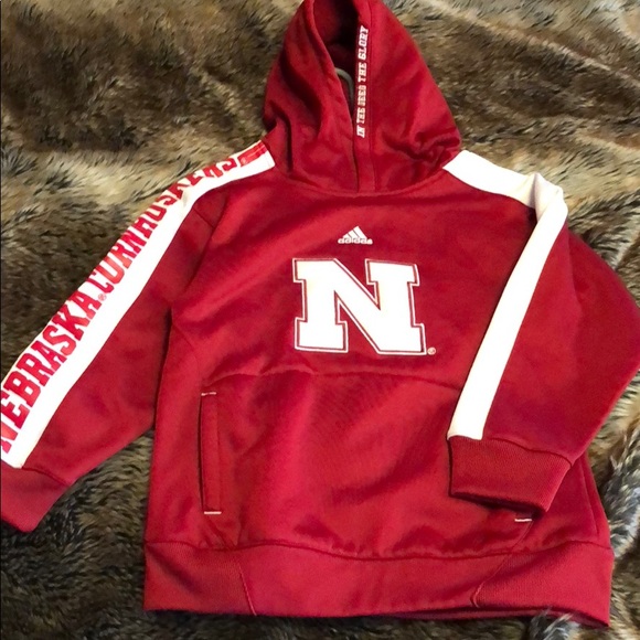 Youth Boys Adidas Nebraska Hoodie 